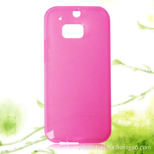Smooth Surface Translucent Soft with Frosted Matte Finish Inner TPU Protective Case for HTC M8